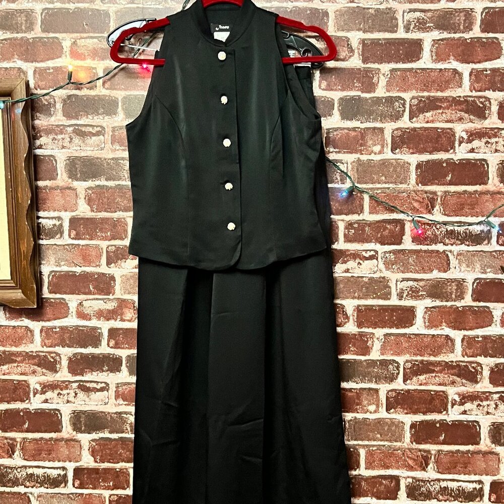 Icons Vintage 2-Piece Set: Vest & Wide-Leg Pants